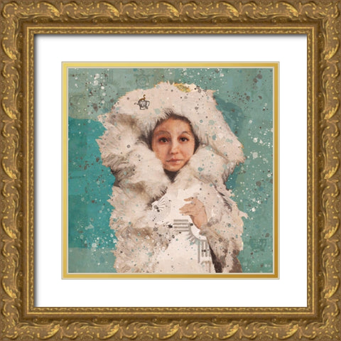 Eskimo Child II Gold Ornate Wood Framed Art Print with Double Matting by Wiley, Marta