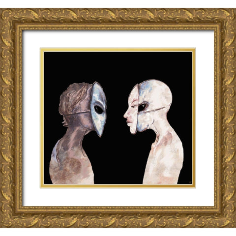 Hybrid III Gold Ornate Wood Framed Art Print with Double Matting by Wiley, Marta