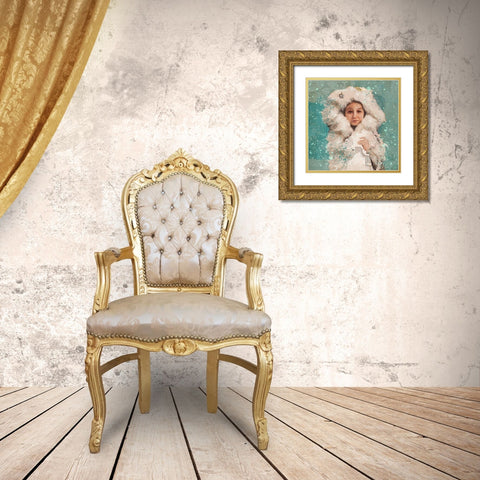 Eskimo Child V Gold Ornate Wood Framed Art Print with Double Matting by Wiley, Marta
