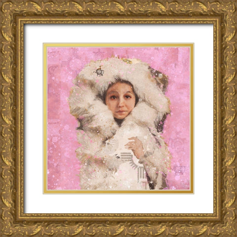 Eskimo Child VI Gold Ornate Wood Framed Art Print with Double Matting by Wiley, Marta