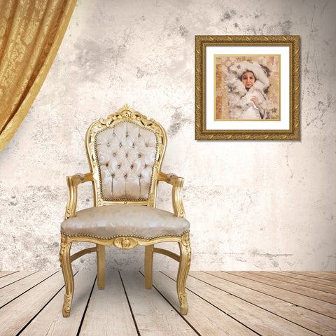 Eskimo Child VIII Gold Ornate Wood Framed Art Print with Double Matting by Wiley, Marta