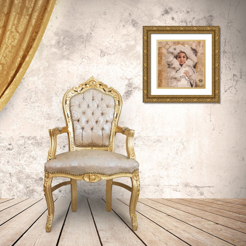 Eskimo Child VIIII Gold Ornate Wood Framed Art Print with Double Matting by Wiley, Marta