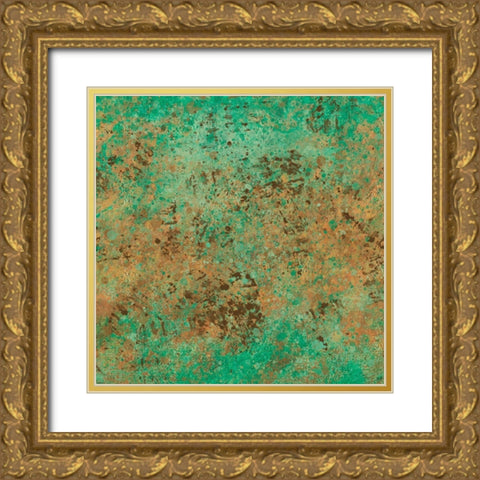 Patina III Gold Ornate Wood Framed Art Print with Double Matting by Wiley, Marta