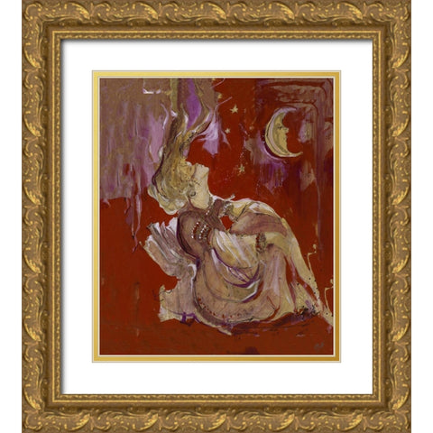 Dreams I Gold Ornate Wood Framed Art Print with Double Matting by Wiley, Marta