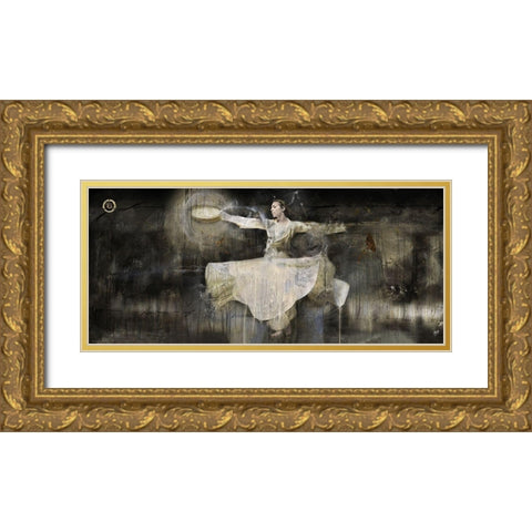 Sufi Dancer Gold Ornate Wood Framed Art Print with Double Matting by Wiley, Marta