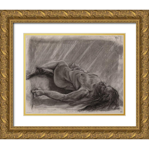 Tokyo Gold Ornate Wood Framed Art Print with Double Matting by Wiley, Marta