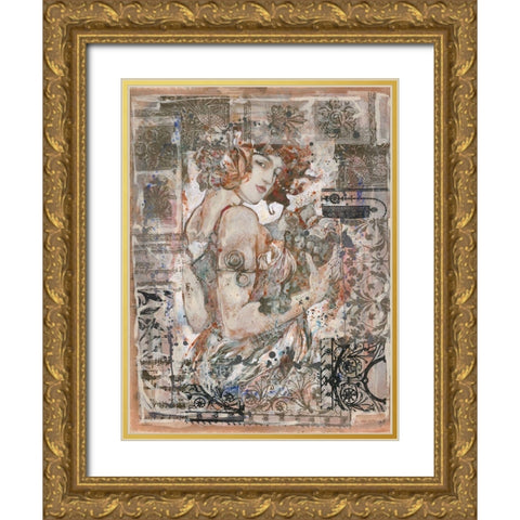 Goddess of Abundance- gold Gold Ornate Wood Framed Art Print with Double Matting by Wiley, Marta