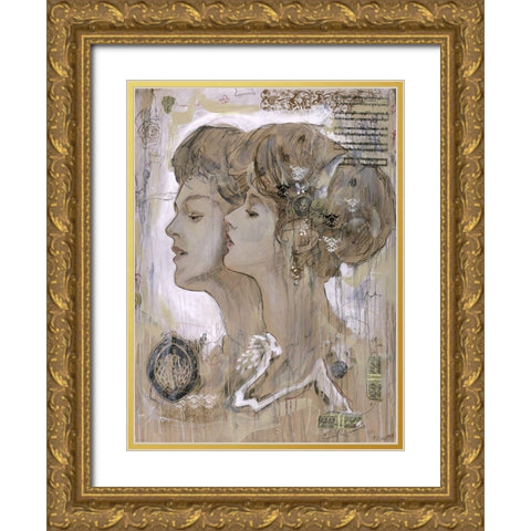 Singers Gold Ornate Wood Framed Art Print with Double Matting by Wiley, Marta