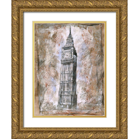 City Scape I Gold Ornate Wood Framed Art Print with Double Matting by Wiley, Marta