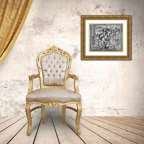 Floral II Gold Ornate Wood Framed Art Print with Double Matting by Wiley, Marta