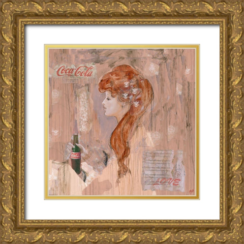Romantic Coke II Gold Ornate Wood Framed Art Print with Double Matting by Wiley, Marta