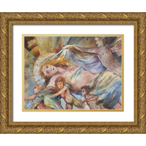Renaissance Pop Gold Ornate Wood Framed Art Print with Double Matting by Wiley, Marta