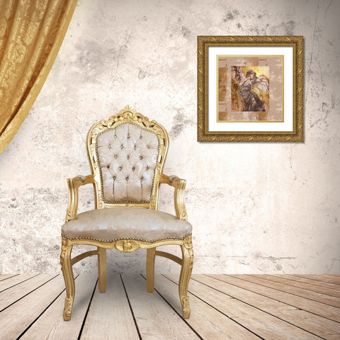 Glorious Angel I Gold Ornate Wood Framed Art Print with Double Matting by Wiley, Marta