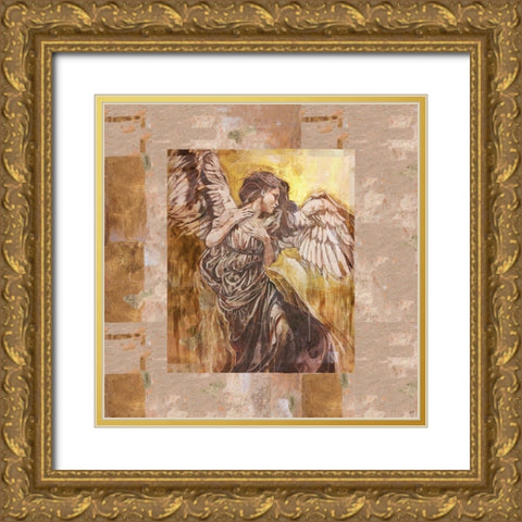 Glorious Angel I Gold Ornate Wood Framed Art Print with Double Matting by Wiley, Marta