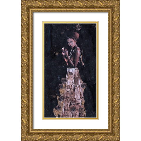 Queen Of Excellence- full length I Gold Ornate Wood Framed Art Print with Double Matting by Wiley, Marta