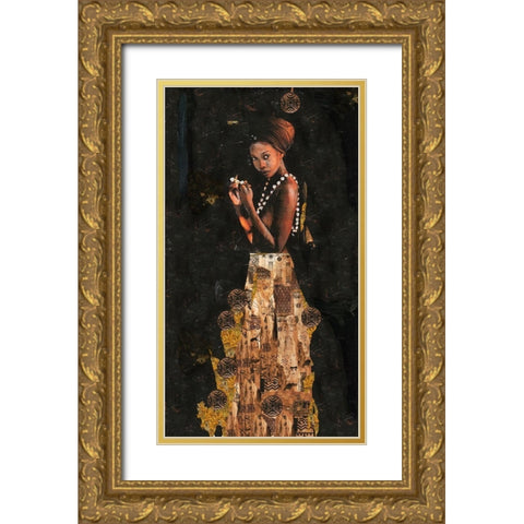 Queen Of Excellence- full length II Gold Ornate Wood Framed Art Print with Double Matting by Wiley, Marta