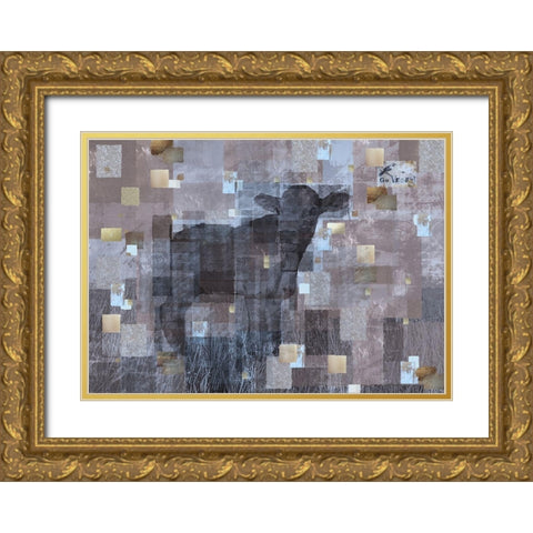 VEGAN- Soft Gold Ornate Wood Framed Art Print with Double Matting by Wiley, Marta