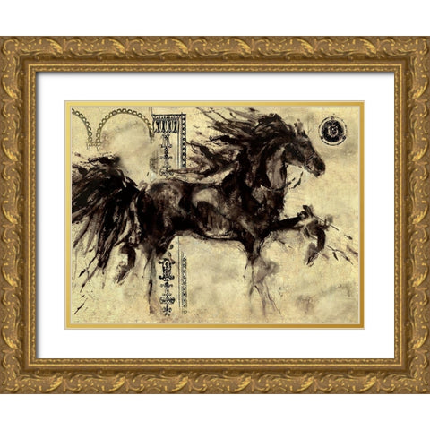 Lepa Zena Color VI Gold Ornate Wood Framed Art Print with Double Matting by Wiley, Marta