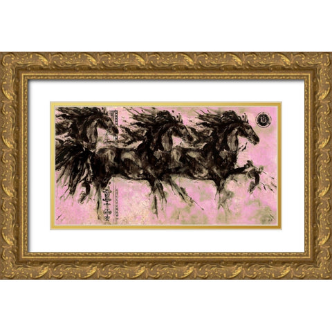 Lepa Zena 17 Gold Ornate Wood Framed Art Print with Double Matting by Wiley, Marta
