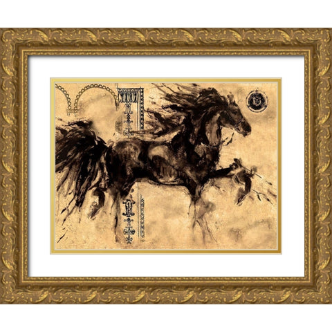 Lepa Zena Color VII Gold Ornate Wood Framed Art Print with Double Matting by Wiley, Marta