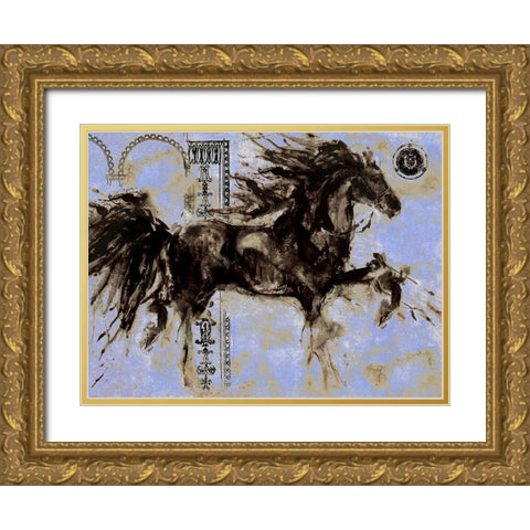 Lepa Zena Color XI Gold Ornate Wood Framed Art Print with Double Matting by Wiley, Marta