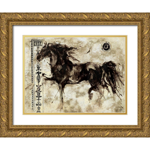 Lepa Zena XXV Gold Ornate Wood Framed Art Print with Double Matting by Wiley, Marta