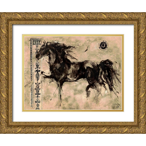 Lepa Zena 8 Gold Ornate Wood Framed Art Print with Double Matting by Wiley, Marta