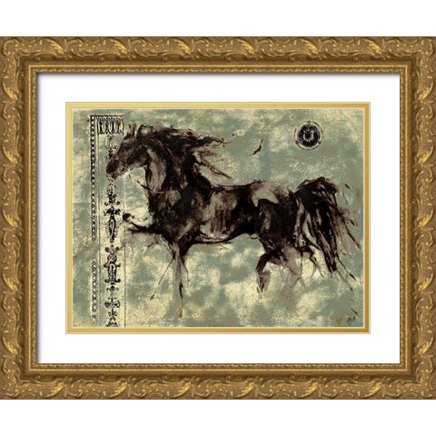 Lepa Zena 9 Gold Ornate Wood Framed Art Print with Double Matting by Wiley, Marta