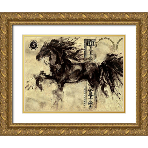Lepa Zena 11 Gold Ornate Wood Framed Art Print with Double Matting by Wiley, Marta