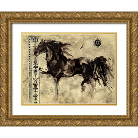 Lepa Zena 12 Gold Ornate Wood Framed Art Print with Double Matting by Wiley, Marta