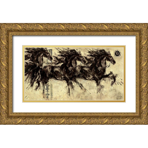 Lepa Zena 14 Gold Ornate Wood Framed Art Print with Double Matting by Wiley, Marta