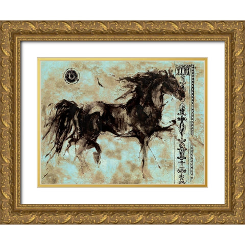 Lepa Zena 18 Gold Ornate Wood Framed Art Print with Double Matting by Wiley, Marta