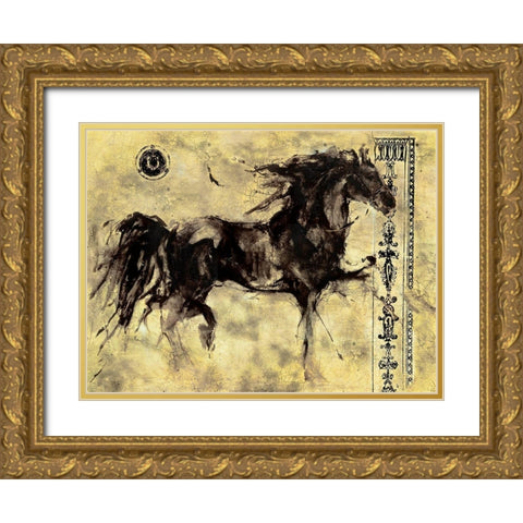 Lepa Zena 23 Gold Ornate Wood Framed Art Print with Double Matting by Wiley, Marta