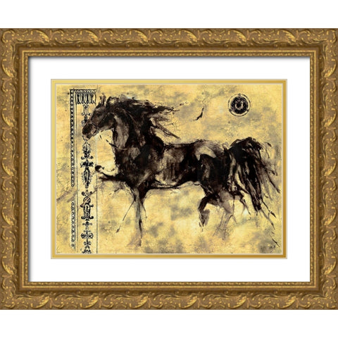 Lepa Zena 24 Gold Ornate Wood Framed Art Print with Double Matting by Wiley, Marta