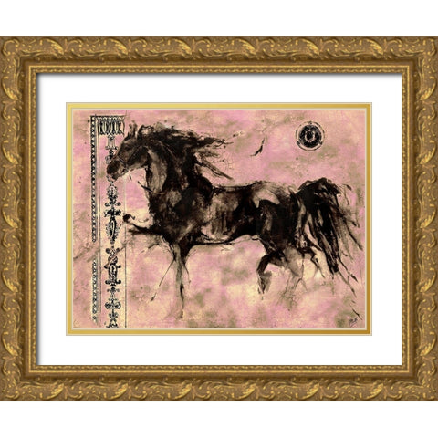 Lepa Zena 25 Gold Ornate Wood Framed Art Print with Double Matting by Wiley, Marta