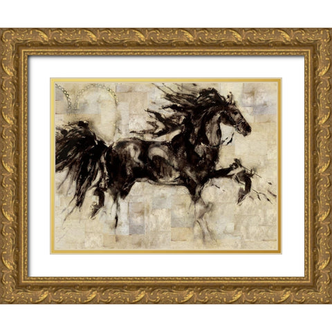 Lepa Zena 27 Gold Ornate Wood Framed Art Print with Double Matting by Wiley, Marta