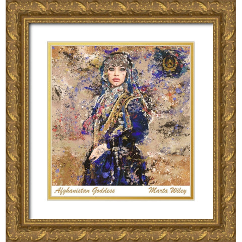Afganistan III Gold Ornate Wood Framed Art Print with Double Matting by Wiley, Marta