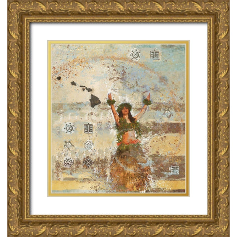 Sun Salutation VII Gold Ornate Wood Framed Art Print with Double Matting by Wiley, Marta