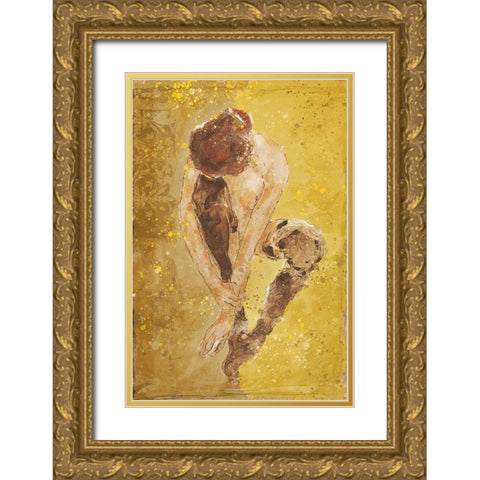 Yellow Golden Repose Gold Ornate Wood Framed Art Print with Double Matting by Wiley, Marta