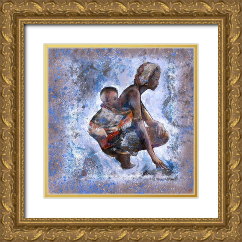 Destiny V Gold Ornate Wood Framed Art Print with Double Matting by Wiley, Marta
