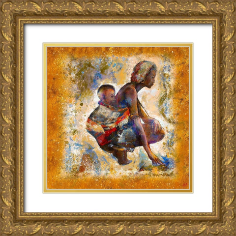 Destniny VII Gold Ornate Wood Framed Art Print with Double Matting by Wiley, Marta