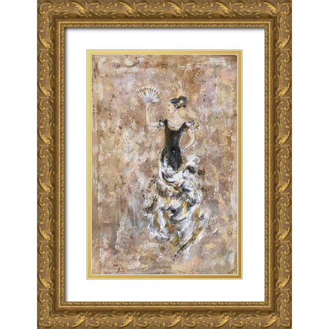 Jewel Dancer Gold Ornate Wood Framed Art Print with Double Matting by Wiley, Marta