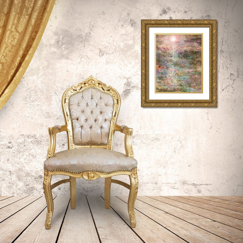 Lillies II Gold Ornate Wood Framed Art Print with Double Matting by Wiley, Marta