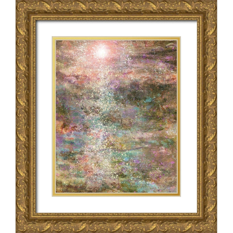 Lillies II Gold Ornate Wood Framed Art Print with Double Matting by Wiley, Marta