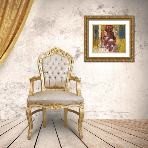 Ukraine II Vertical Gold Ornate Wood Framed Art Print with Double Matting by Wiley, Marta