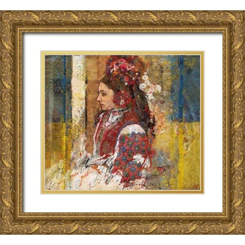 Ukraine II Vertical Gold Ornate Wood Framed Art Print with Double Matting by Wiley, Marta