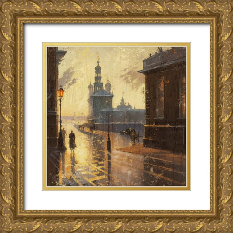 Romantic Russia II Gold Ornate Wood Framed Art Print with Double Matting by Wiley, Marta