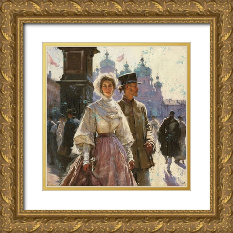 Romantic Russia IIII Gold Ornate Wood Framed Art Print with Double Matting by Wiley, Marta