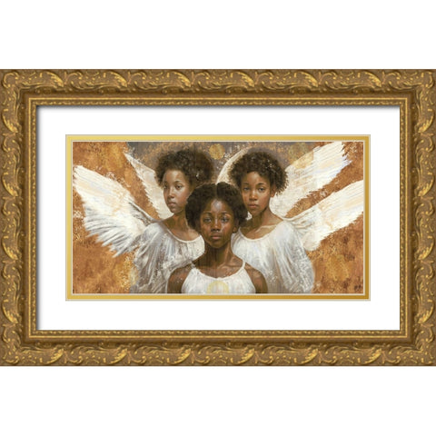 Little Angels VIII Gold Ornate Wood Framed Art Print with Double Matting by Wiley, Marta