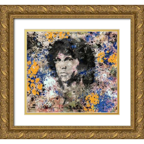 Jim Morrison I Gold Ornate Wood Framed Art Print with Double Matting by Wiley, Marta